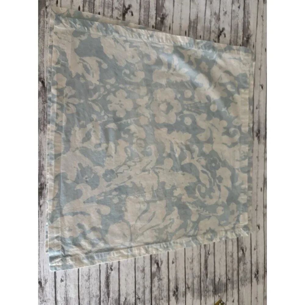 Williams Sonoma Painterly Damask Cloth Napkins Blue Ivory EASTER SPRING Lot Of 3